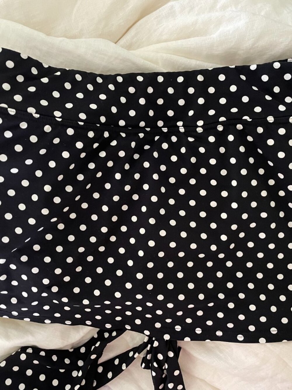 LANDS END 2-piece polka dot skirt swimsuit, sz 10 - Picture 8 of 9